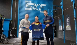 Derek Crilly and Brian Og Corr at SKF Dundalk