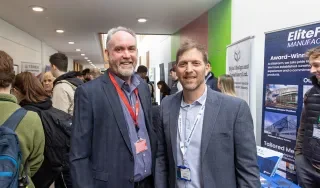 Trevor Johnston, Head of Careers, Employability and Skills at Queens University with Anthony Murray, Head of Careers and Employability at DkIT