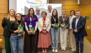 The DkIT team who came second in the National Supply Chain Simulation Challenge