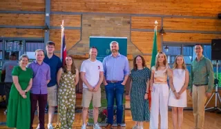 Dr Daithi Kearney with Minister O' Sullivan T.D, representatives of The Irish Embassy in Kenya and Comhaltas Ceoltóirí Éireann