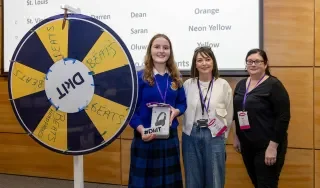 a prize winner from St Vincent's Secondary School