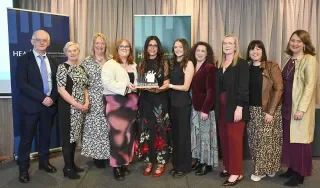  The DkIT team receiving the DELTA Award