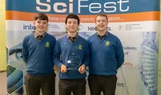 De La Salle College students who were named overall winners at this year’s competition in DkIT