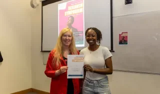 Dr. Ingrid Lewis and Elizabeth Ibiyemi
