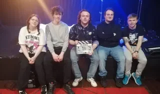 DkIT students and graduates on the set of Sludge