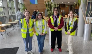 Student ambassadors at the DkIT April Open Day
