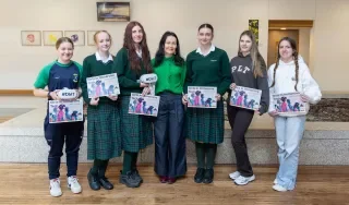 TY students who took part in the Girls in Immersive Tech workshops