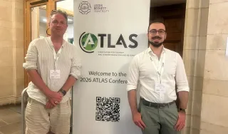 Ben and Leandro at the ATLAS 2026 Conference