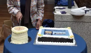 A cake made by Rahamat Kako to celebrate 50 years of CoderDojo at DkIT
