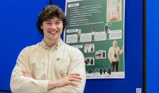 Oliver Gormley with his innovation VIEW 