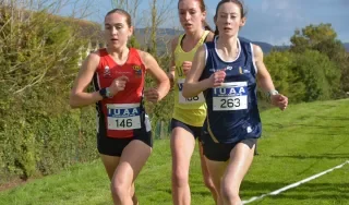 Athletes from UCC,UCD and Ulster University during the Womens 5km race held in DkIT Photo Credit Pint of Media