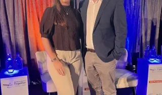 DkIT student Jessica Commins and graduate Joshua Denny