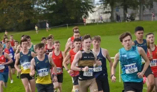  The Men's 8km race at the Irish Universities Athletics Association (IUAA) Cross Country Championships held in DkIT. Photo Credit Pint of Media