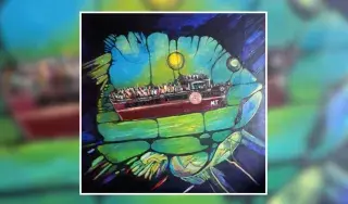 ‘Migration’: original art work, acrylic on canvas