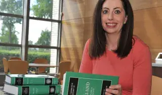 Dr. Anna Leigh Margey, Lecturer in BA (Hons) in Digitial Humanities at launch of new book, The Cambridge History of Ireland