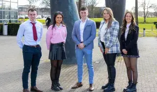 Ciaran Gunn, Ciara Smith, Oisin Cassidy, Claire Bolger and Sarah Armstrong