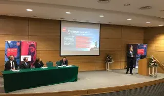 Aidan Clifford, Technical Advisory Director at ACCA Ireland, takes to the stage