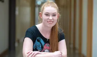 4th Year DkIT Creative Media student, Aoife Brennan of Ardee, Co. Louth exhibits her project SHEqualities as part of Fís 2018
