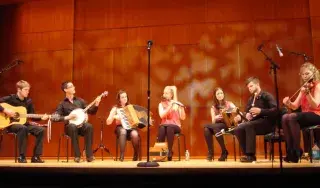 Live performance of the DkIT Ceol Oirghialla Traditional Music Ensemble