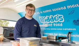 Adam Murray with Biddo's Street Food