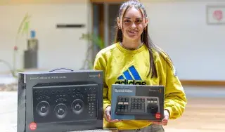 Jessica Thompson, Film & Television student with Blackmagic Design post-production hardware and software 