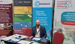 Breanndán Casey, Connected Health Cluster Manager representing DKIT and Cluster members at the Future Health Summit, RDS, November 11th