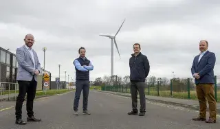 Aidan Browne, Head of Innovation & Business Development DkIT, Dr Fergal O’Rourke, DkIT lecturer and Director of CREDIT Research Centre, Ray Byrne Research CREDIT Research Centre, Dr Paul MacArtain Senior Researcher CREDIT Research Centre, 