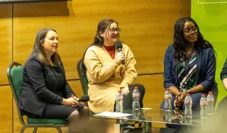 Dr Sinead Loughran, Jessica O’Shea and Funmilayo Obadeyi.  