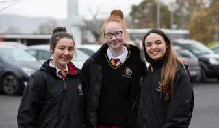 Students from Coláiste Lú Dundalk, Co Louth