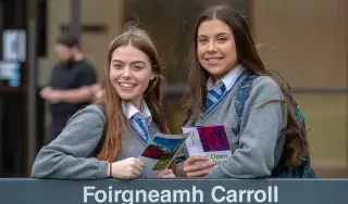 Students from Coláiste Rís Dundalk, Co Louth