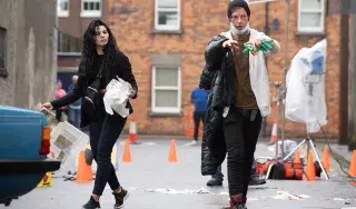 DkIT Lecturer Colm Mullen on the set of The Troubles a Dublin Story 