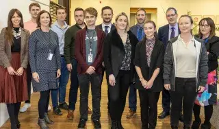DkIT Staff with Tech Recruiters at the Institute’s First Computing Careers Pitch & Meet Event held on campus.