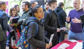 DkIT Students Meet with Tech Recruiters at the Institute’s First Computing Careers Pitch & Meet Event held on campus.