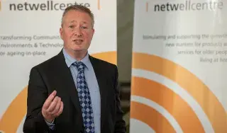 Dr Fergal McCaffrey, Regulated Software Research Centre at the launch of new DkIT Institute of Connected Health & Wellbeing. (Photo: Ciara Wilkinson)