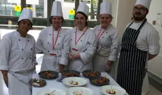 DkIT Culinary Arts students at the All Island Civic Dialogue on Brexit in DkIT, 30th April 2018