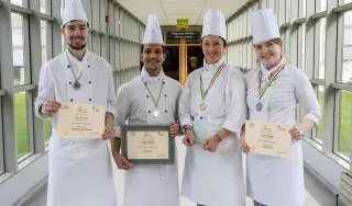 DkIT's CATEX stars Ben Mooney, Aditya Dhole, Volha Paliakevich and Cloe Walsh