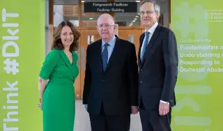 [From left] Head of School of Health & Science at DkIT, Dr Edel Healy, Minister for Justice & Equality, Charlie Flanagan, TD and DkIT President, Michael Mulvey, PhD, pictured today at the ‘The Changing Landscape of Domestic Abuse – a Multiagency Perspective’ conference in DkIT on Tuesday 29th October 2019.