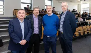 Shane Hill, Head Of Department Management and Financial Studies, Prof David Gibson OBE, Pat O'Neill, Programme Director Accounting and Finance, Thomas McDonagh, Director , UHY Farrelly, Dawe White