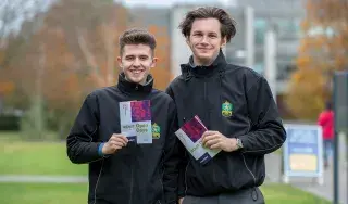 Students from De La Salle College Dundalk, Co Louth