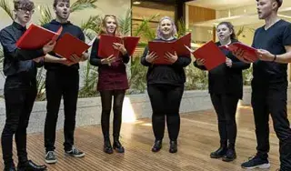DkIT Choir Preparing for their annual Christmas Concert in St Oliver Plunkett Church, Blackrock