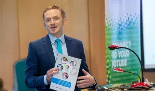 DkIT Lecturer, Dr. Ronan Bree speaks at the launch