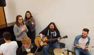 DkIT Music Students in session