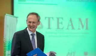 DkIT President, Dr. Michael Mulvey presents at the launch of the new report