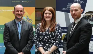 Pictured [from left] are Tim McCormac, Head of Research & Graduate Studies, DkIT, Deirdre Craven, Senior Regional Development Executive, North East, Enterprise Ireland and Aidan Browne, Head of Innovation & Business Development, DkIT at the launch of 2 new research and innovation initiatives at DkIT.