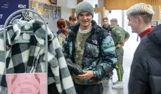 Business students at the DkIT Thrift Shop