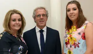 (L-R) Dr Adèle Commins, DkIT, Éamonn Ó hArgáin, FnaG and BA(Hons) Applied Music student Ciara Brannigan