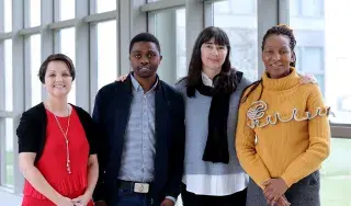 Pictured left to right: Dr. Bernadette Brereton of the Sanctuary Group at DkIT; DkIT student Archie Sita; Charlotte Byrne, Education Officer, Irish Refuge Council and Dr. Colletta Dalikeni, of the Sanctuary Group at DkIT