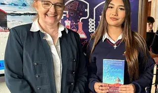 Dr Niamh Shaw and student Ariyah Dunne