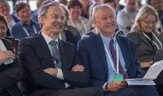 Pictured at the event from L-R Dr Michael Mulvey, President DkIT and Martin Curley (new) CIO HSE. Picture Ciara Wilkinson