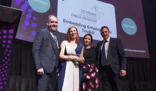 Left to Right: – Trevor Johnston, Head of Careers & Employability & Skills, at Queens University, Belfast, Catherine Staunton, Head of Careers & Employability, DkIT and Project Lead, Dr Michelle Cowley Cunningham, Project Researcher. Anthony Murray, Employability Advisor, DkIT
